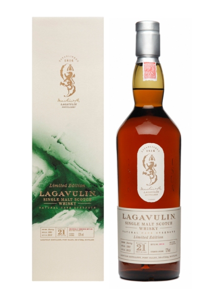 Single Malt Scotch Whisky der Marke Lagavulin 21 Years 52% 0,7l Flasche