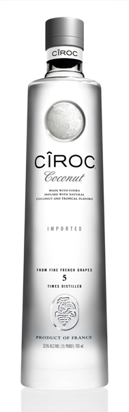 Vodka der Marke Ciroc Coconut 37,5% 1,75l Flasche