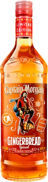 Spirituose der Marke Captain Morgan Gingerbread 30% 0,5l Flasche