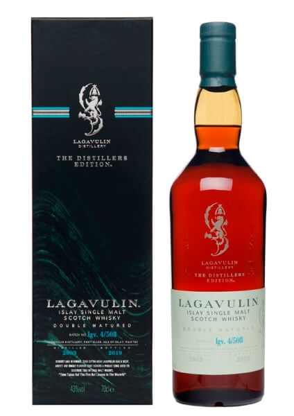 Single Malt Scotch Whisky der Marke Lagavulin Distillers Edition 2019/2003 43% 0,7l Flasche