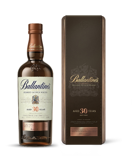 Finest Blended Scotch Whisky der Marke Ballantine's 30 Jahre 40% 0,7l Flasche