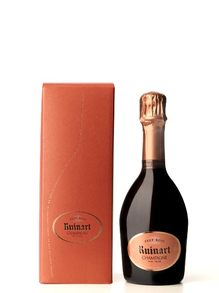 Rosé Champagner in Geschenkverpackung der Marke Ruinart 12% 0,375l Flasche
