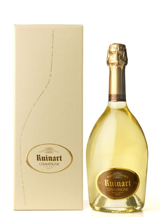 Blanc de Blanc Champagner der Marke Ruinart in Geschenkverpackung 12% 0,75l Flasche