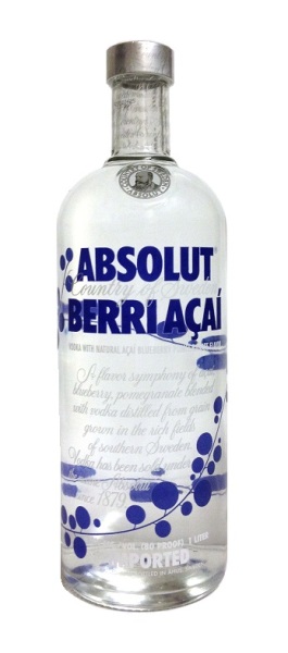 Wodka Berri Acai der Marke Absolut 40% 1,0l Flasche