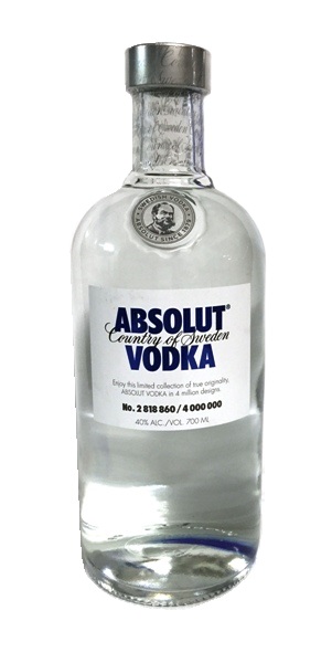 Wodka der Marke Absolut Originality Limited Edition 40% 0,7l Flasche