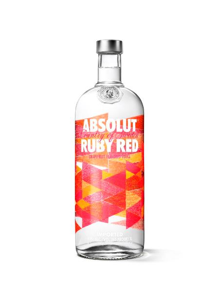 Wodka Ruby Red der Marke Absolut 40% 1,0l Flasche