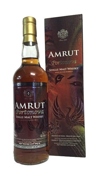 Single Malt Whisky der Marke Amrut Portonova 62,1% 0,7l Flasche