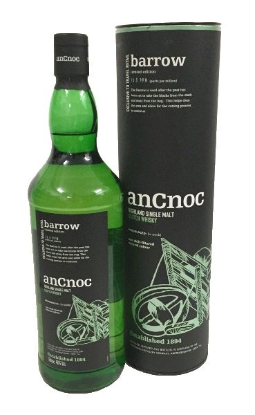 Single Malt Scotch Whisky der Marke AnCnoc Barrow 46% 1,0l Flasche