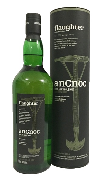 Single Malt Scotch Whisky der Marke AnCnoc Flaughter 46% 0,7l Flasche