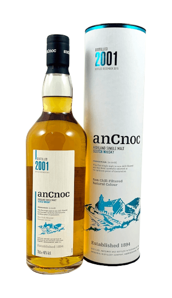 Single Malt Scotch Whisky AnCnoc 2001 46% 0,7l Flasche