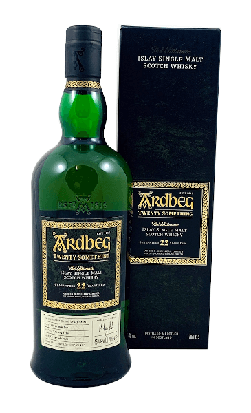 Single Malt Scotch Whisky der Marke Ardbeg Twenty Something 22 Years 46,4% 0,7l Flasche