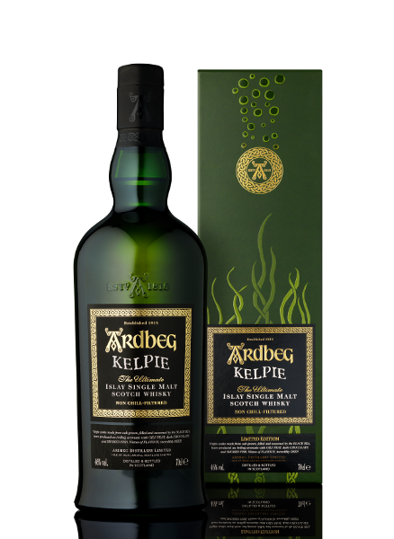 Islay Single Malt Scotch Whisky der Marke Ardbeg Kelpie 46% 0,7l Flasche