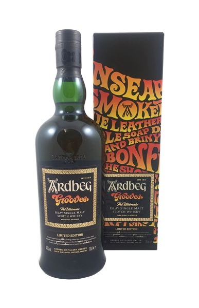 Islay Single Malt Scotch Whisky der Marke Ardbeg Grooves 46% 0,7l Flasche