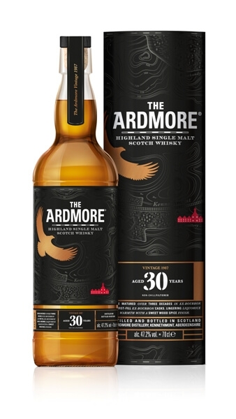 Single Malt Scotch Whisky der Marke Ardmore 30 Years 47,2% 0,7l Flasche