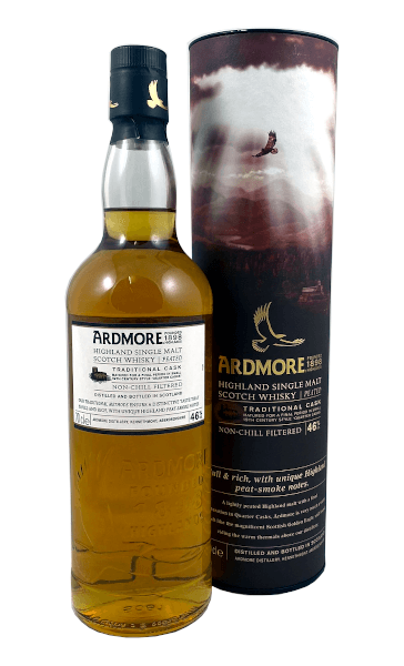 Single Malt Scotch Whisky der Marke Ardmore Traditional Peated 46% 0,7l Flasche