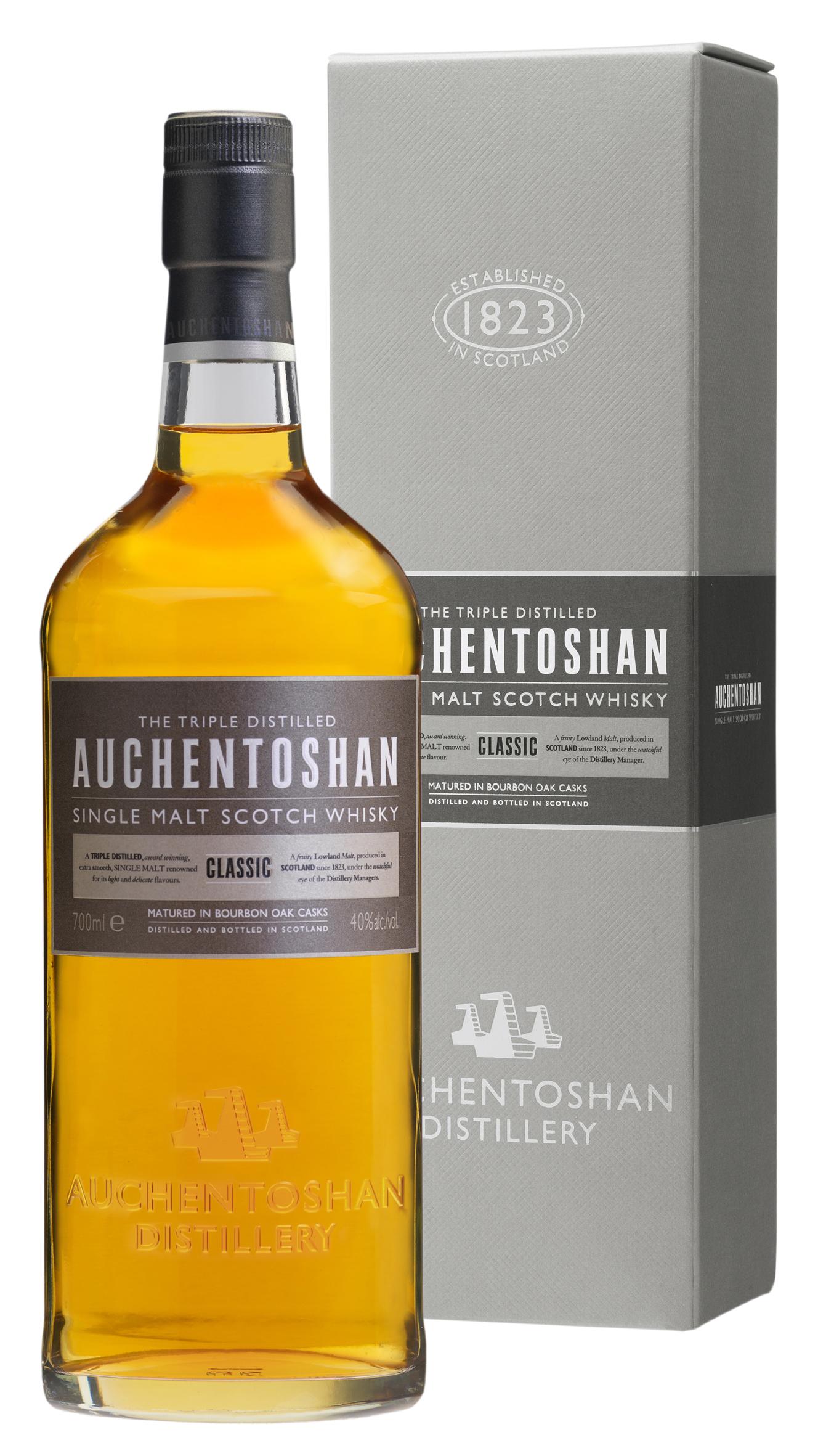 Single Malt Whisky Classic der Marke Auchentoshan 40% 0,7l Flasche