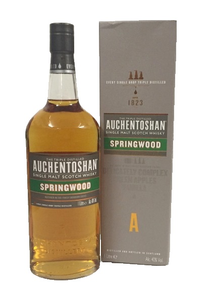 Single Malt Scotch Whisky der Marke Auchentoshan Springwood 40% 1,0l Flasche