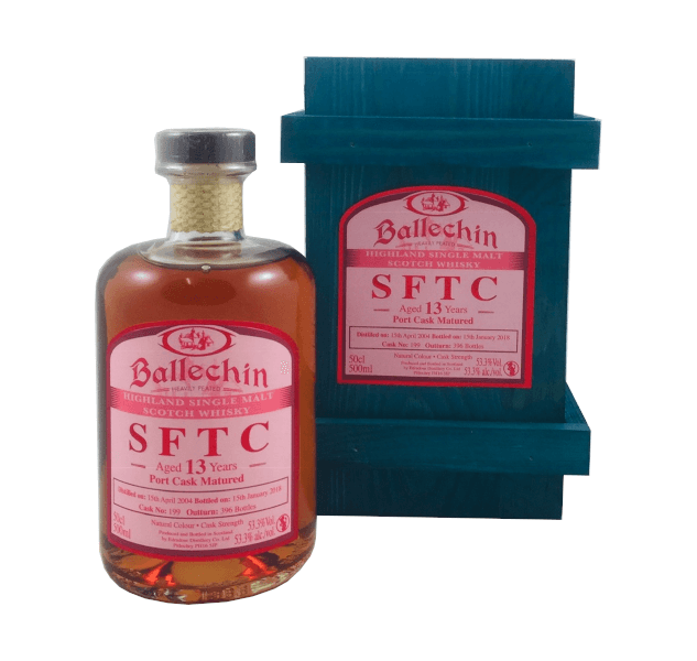 Single Malt Scotch Whisky Edradour Ballechin SFTC 13 Years Port Cask Matured 2004 53,3% 0,5l Flasche