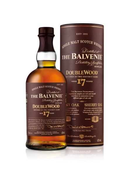 Single Malt Scotch Whisky der Marke Balvenie 17 Jahre 43% 0,7l Flasche