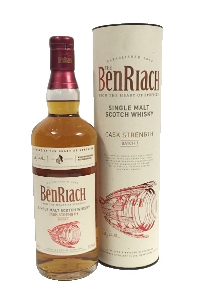 Single Malt Scotch Whisky der Marke Benriach Cask Strength 57,2% 0,7l Flasche