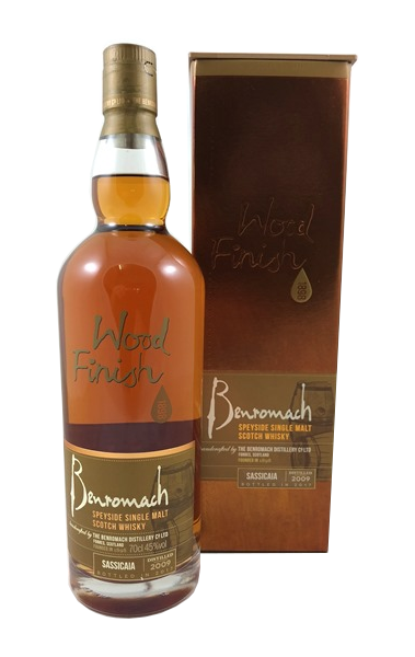Single Malt Scotch Whisky der Marke Benromach Sassicaia Wood Finish 45% 0,7l Flasche