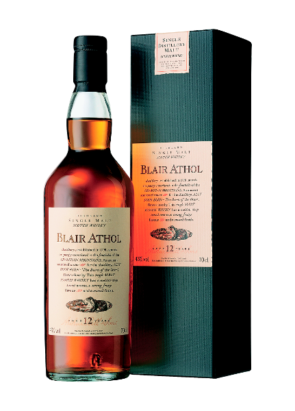 Single Malt Scotch Whisky der Marke Blair Athol 12 Years 43% 0,7l Flasche