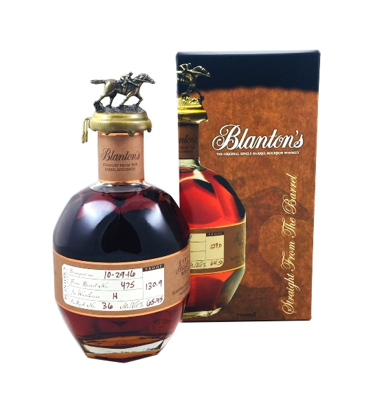 Bourbon Whiskey der Marke Blanton's Straight from the Barrel 65,45% 0,7l Flasche