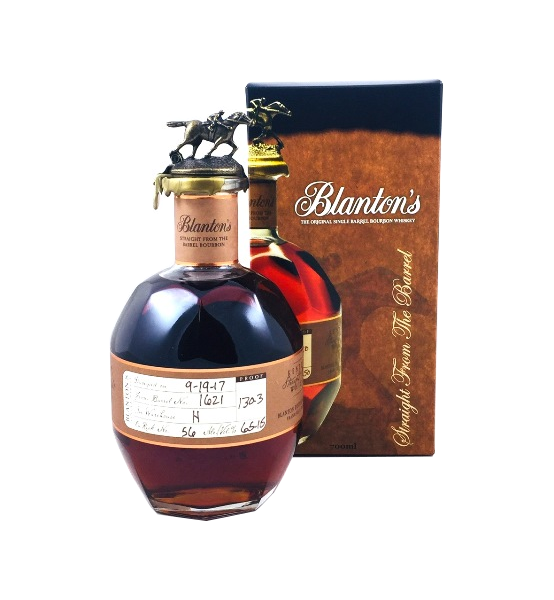 Bourbon Whiskey der Marke Blanton's  Straight from the Barrel 65,15% 0,7l Flasche