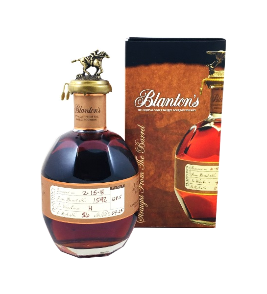 Bourbon Whiskey der Marke Blanton's  Straight from the Barrel 64,25% 0,7l Flasche