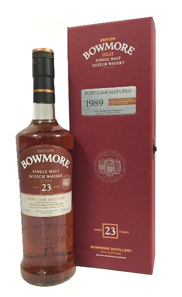 Single Malt Scotch Whisky der Marke Bowmore 23 Years 1989 50,8% 0,7l Flasche