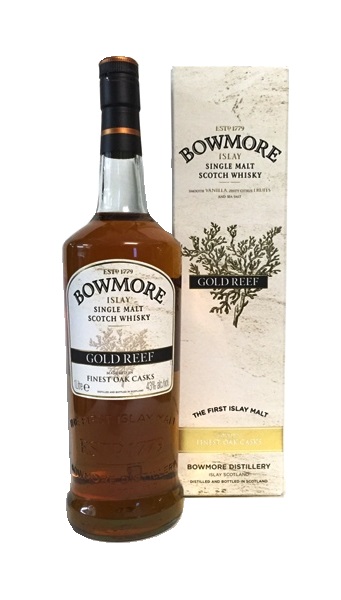 Single Malt Scotch Whisky der Marke Bowmore Gold Reef 43% 1l Flasche