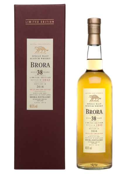Single Malt Scotch Whisky der Marke Brora 38 Years 48,6% 0,7l Flasche