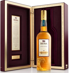 Single Malt Scotch Whisky der Marke Brora 40 Years 49,2% 0,7l Flasche