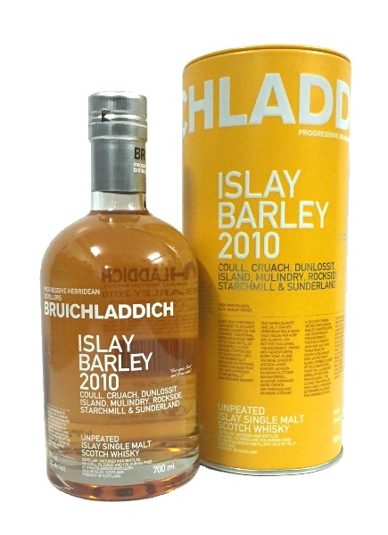 Single Malt Scotch Whisky der Marke Bruichladdich Islay Barley 2010 50% 0,7l Flasche 
