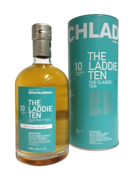 Single Malt Scotch Whisky der Marke Bruichladdich The Laddie Ten 46% 0,7l Flasche