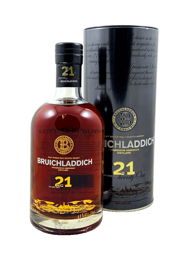 Single Malt Scotch Whisky der Marke Bruichladdich 21 Years 46% 0,7l Flasche
