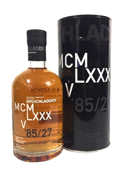 Single Malt Scotch Whisky der Marke Bruichladdich MCMLXXXV '85/27 Years 49,3% 0,7l Flasche