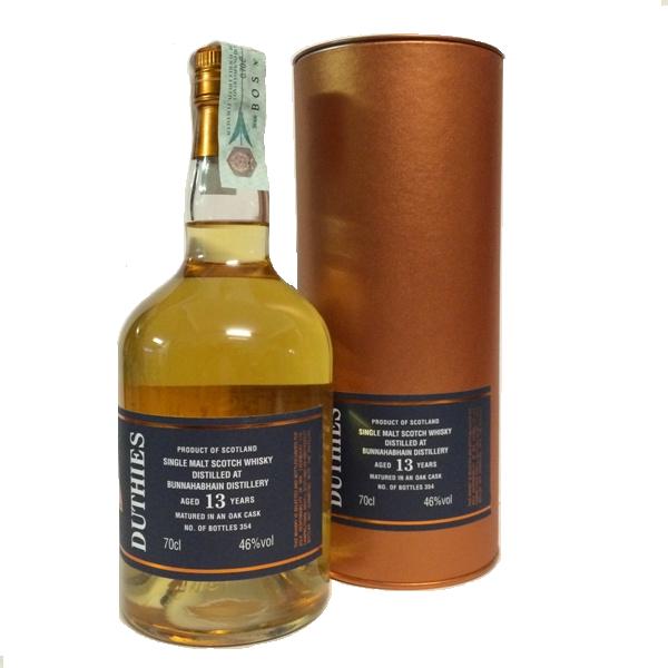 Single Malt Scotch Whisky der Marke Bunnahabhain 13 Jahre 46% 0,7l Fl.