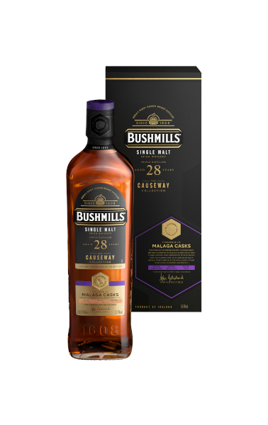 Irish Whiskey der Marke Bushmills Causeway Collection Malaga Cask 28 Years 53,5% 0,7l Flasche