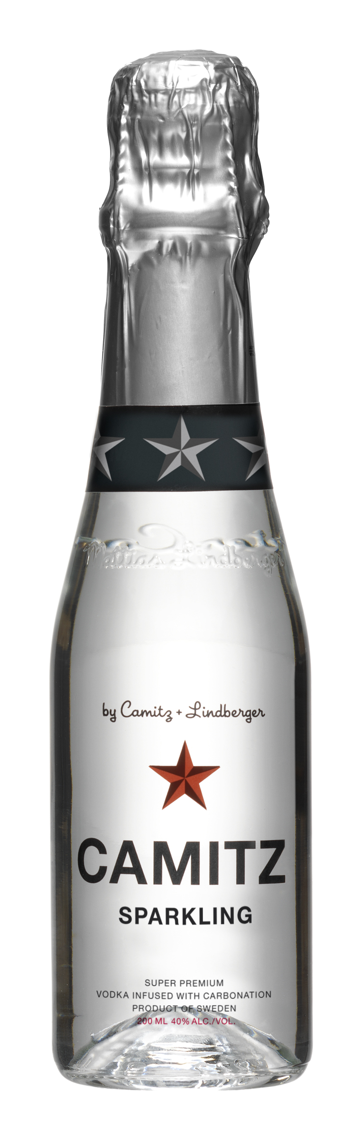 Vodka Sparkling der Marke Camitz 40% 0,2l Flasche