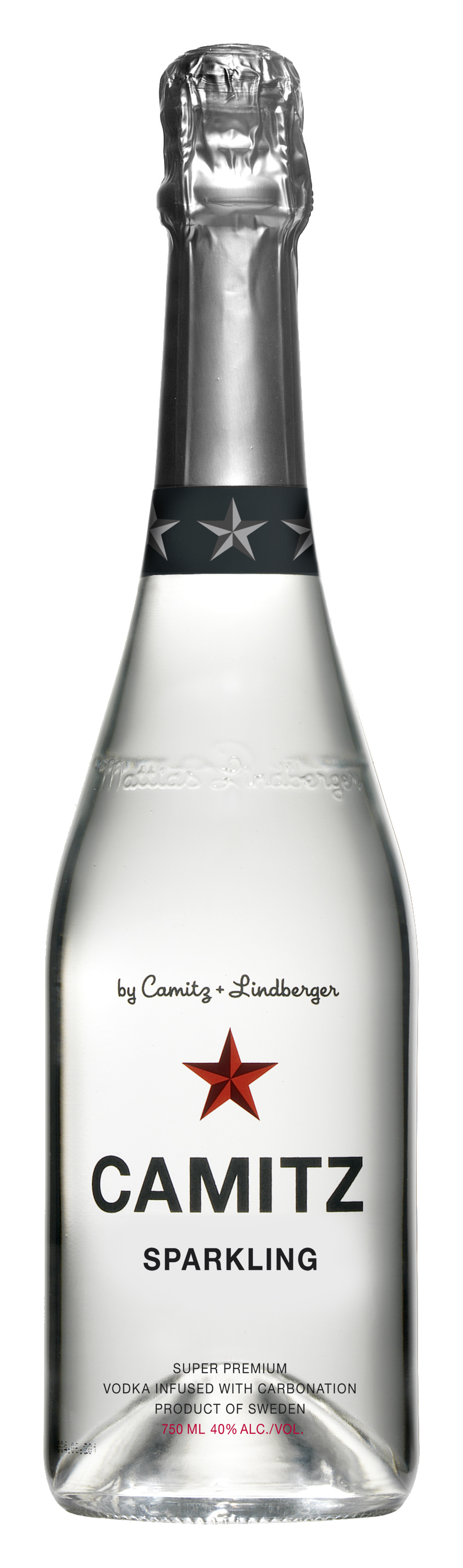 Vodka Sparkling der Marke Camitz 40% 0,7l Flasche