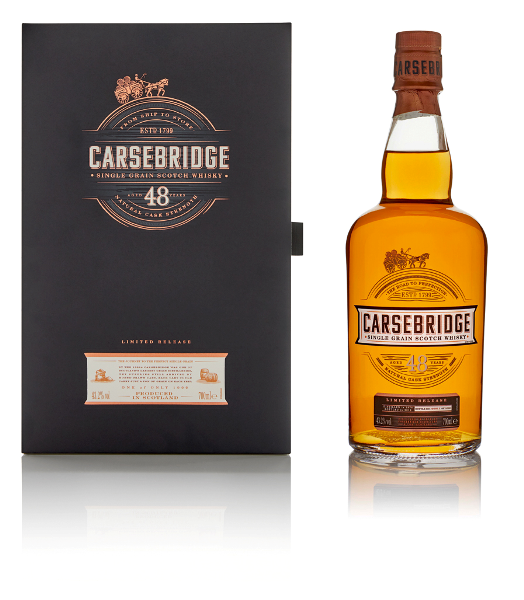 Single Grain Scotch Whisky der Marke Carsebridge 48 Years Special Release 2018 43,2% 0,7l Flasche