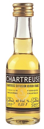 Likör der Marke Chartreuse gelb 40% 48-0,03l Flaschen