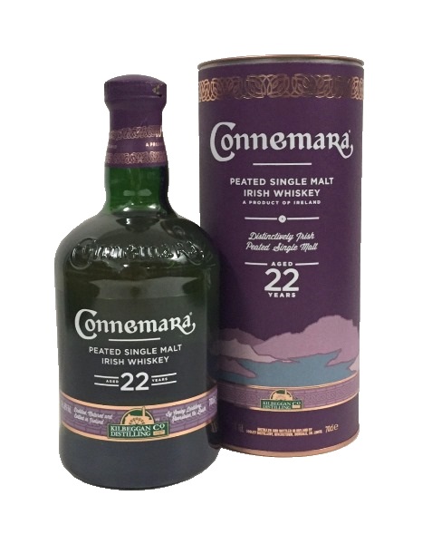 Single Malt Whiskey der Marke Connemara 22 Jahre 46% 0,7l Flasche
