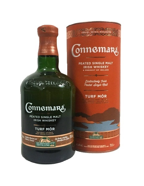 Irish Peated Single Malt Whiskey der Marke Connemara Turf Mor 46% 0,7l Flasche