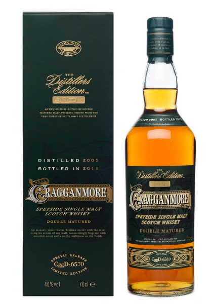 Single Malt Scotch Whisky der Marke Cragganmore Distillers Edition 2018 40% 0,7l Flasche