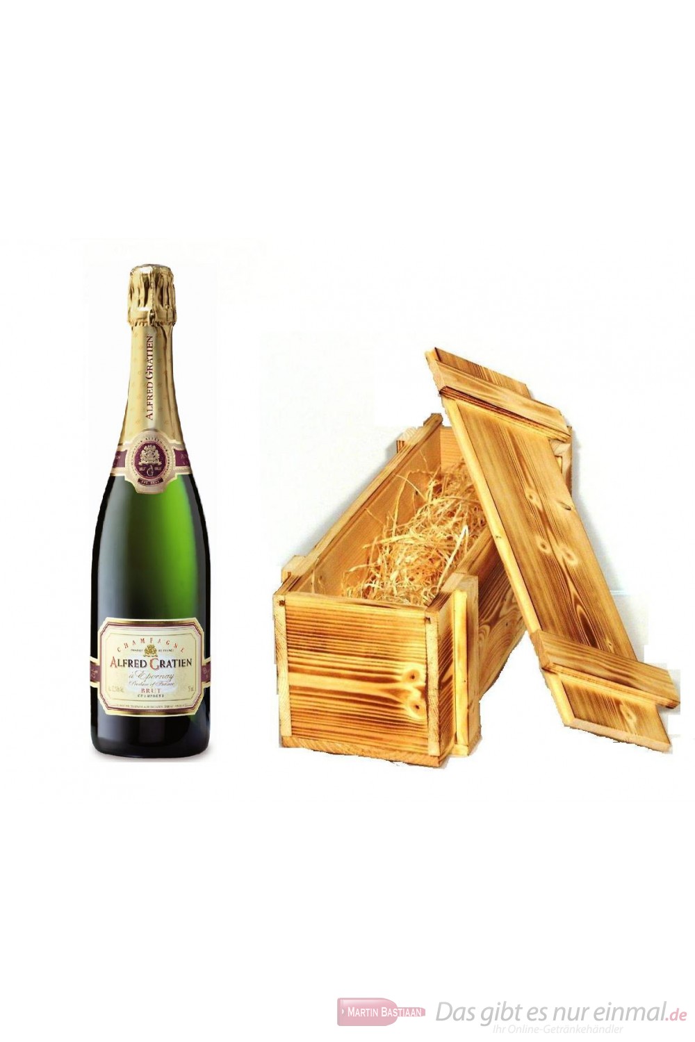 Alfred Gratien Champagner Brut Classique in Holzkiste geflammt 12% 0,75l Flasche