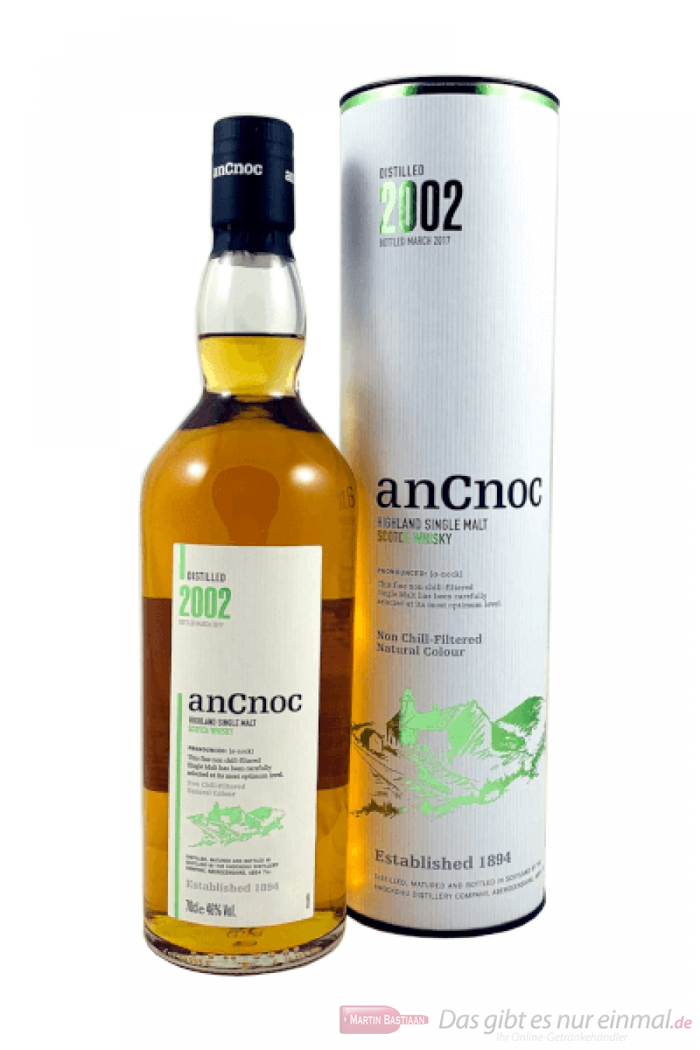 AnCnoc 2002 Single Malt Scotch Whisky 0,7l