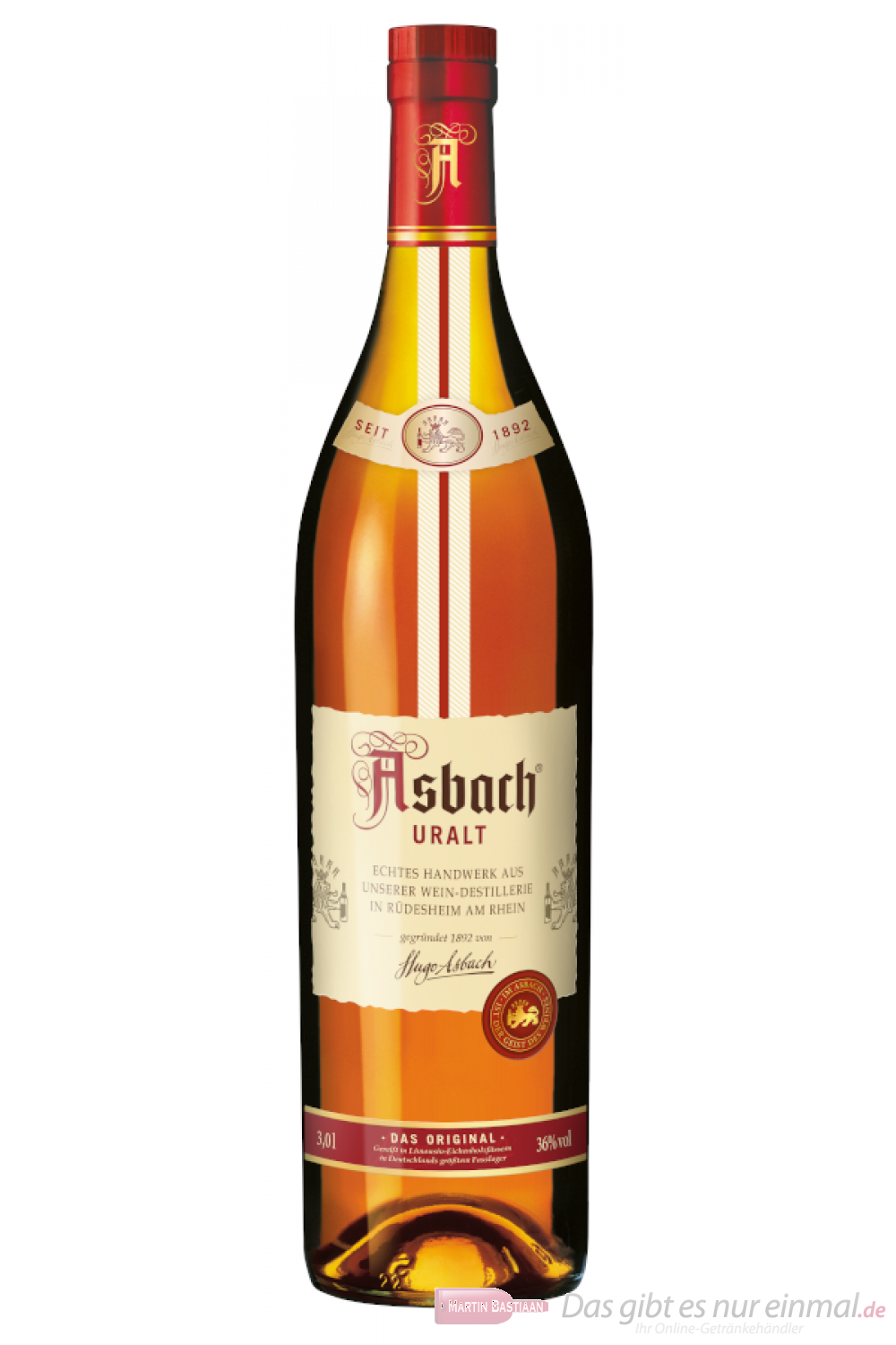 Asbach Uralt Weinbrand 3,0l Großflasche