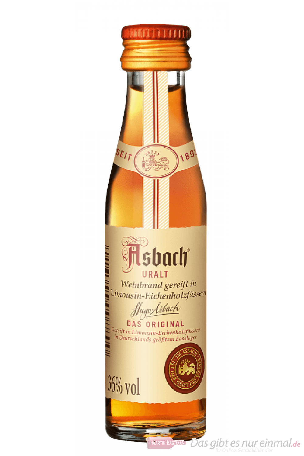 Asbach Uralt Weinbrand 72-0,02l Flasche